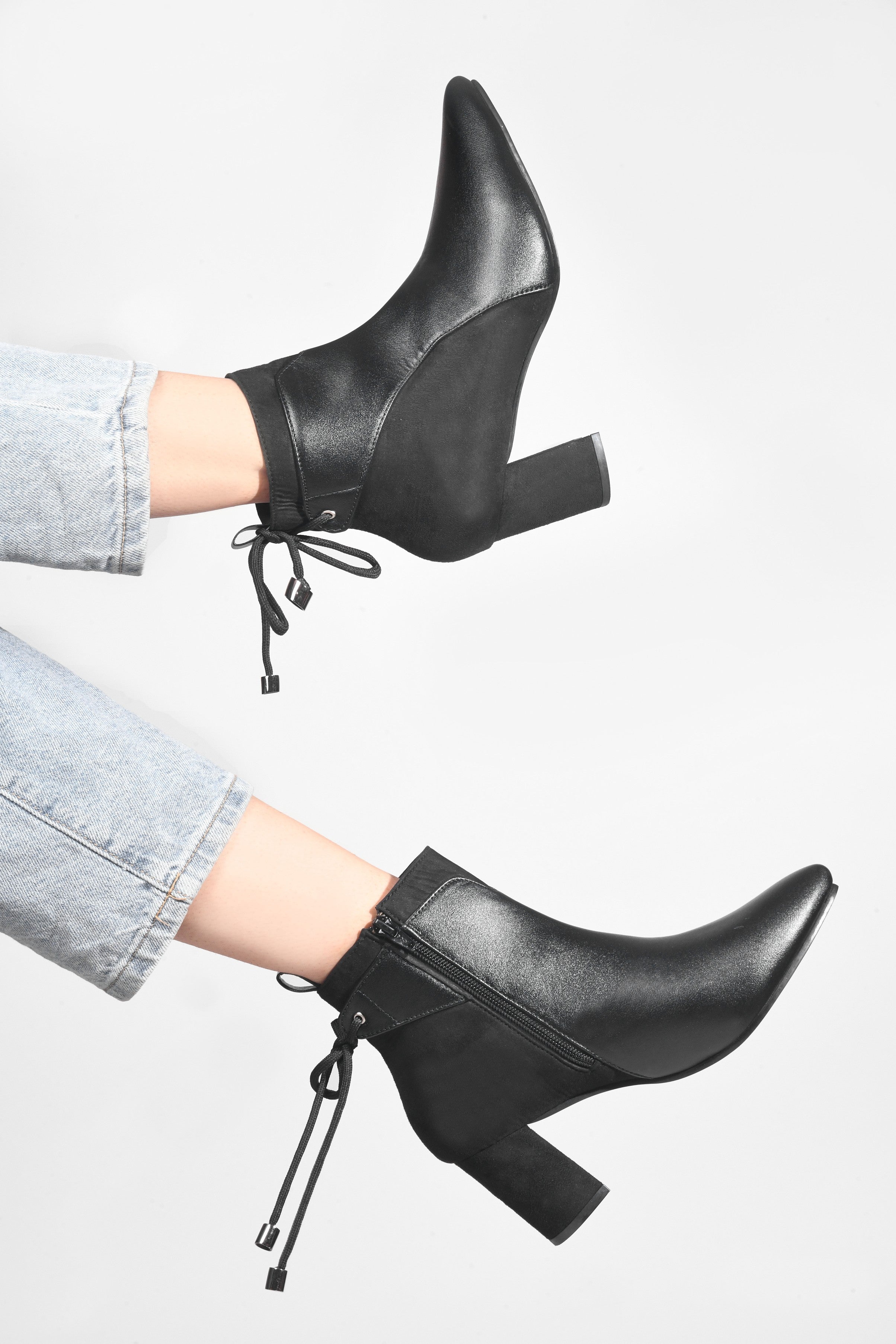 Back Lace Detail Boots