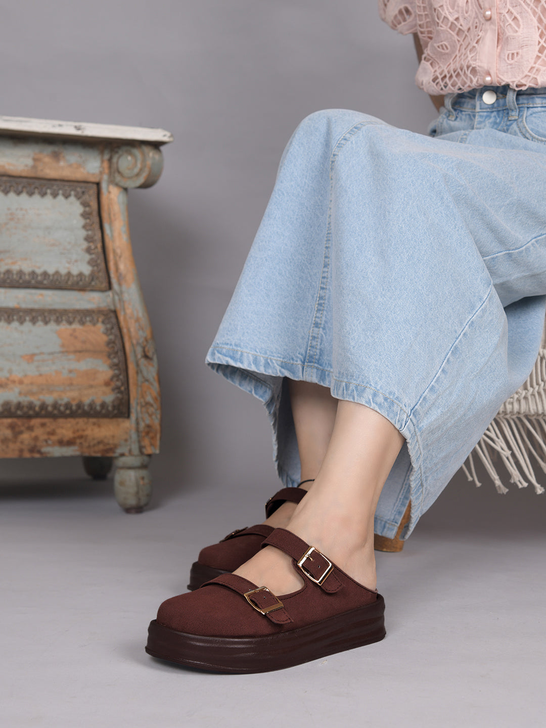Double-Strap Mary Jane Platform
