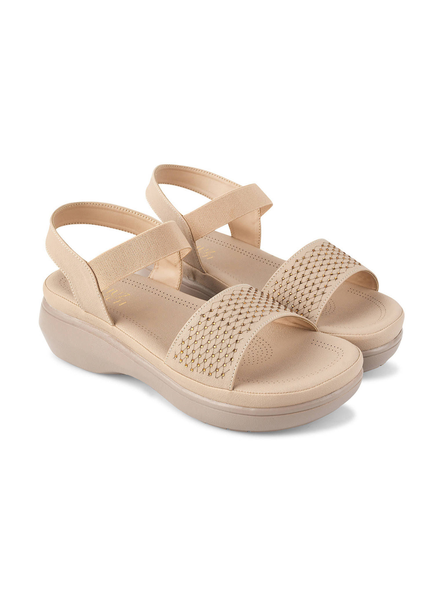 Women Cream Comfort Sandals
