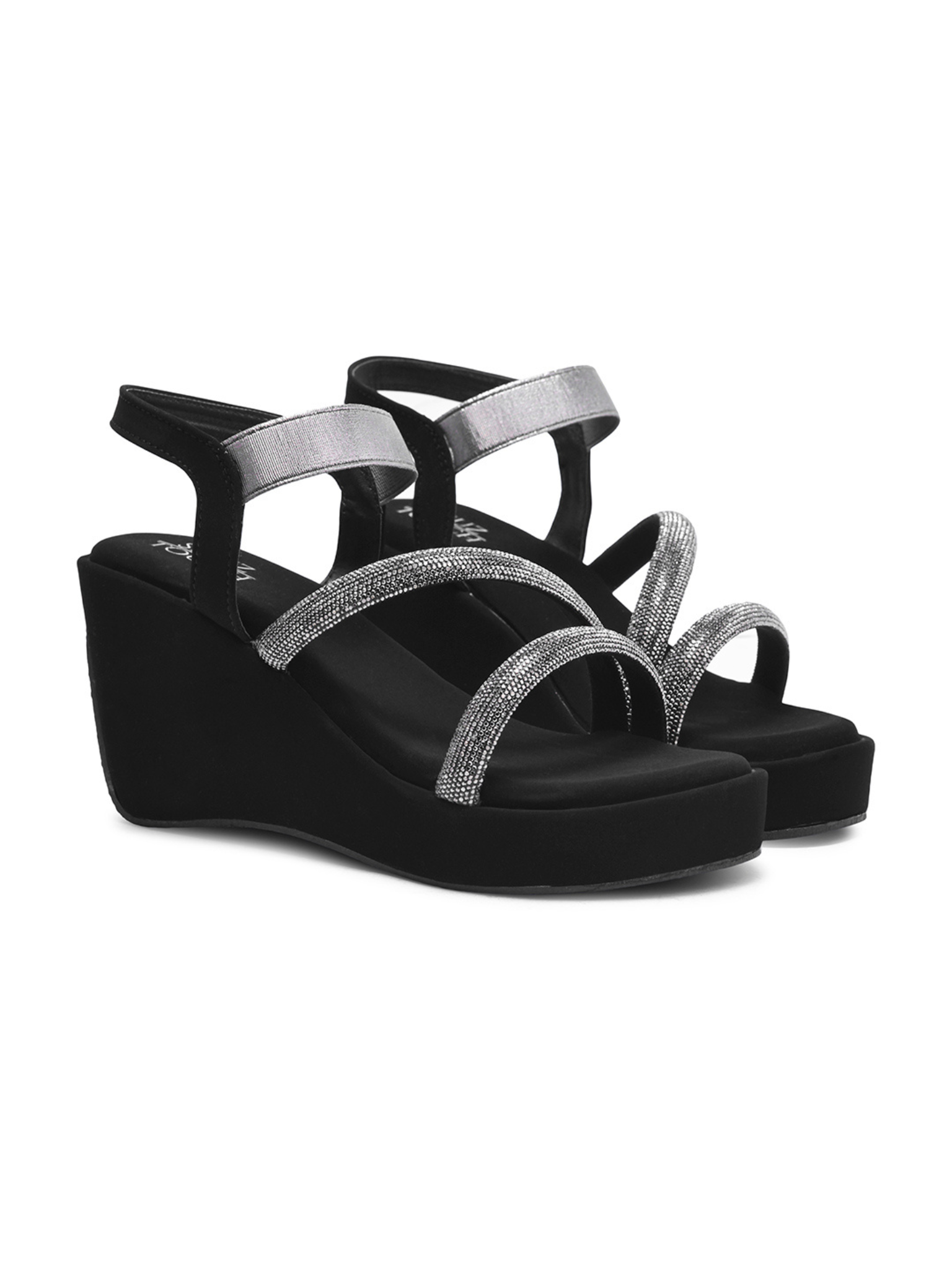 Women PU Party Wedge Heels
