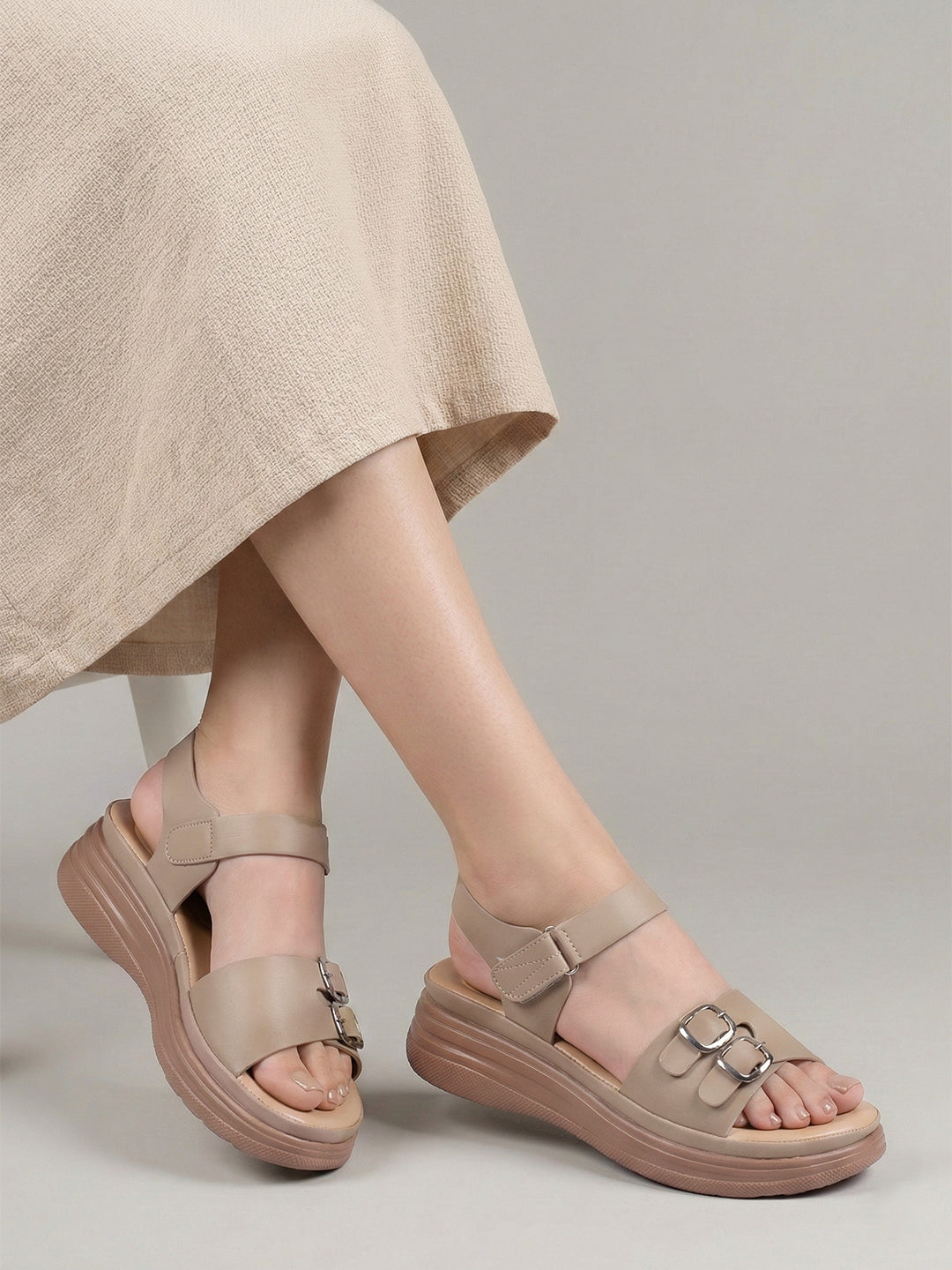 Women Heeled Comfort Sandals