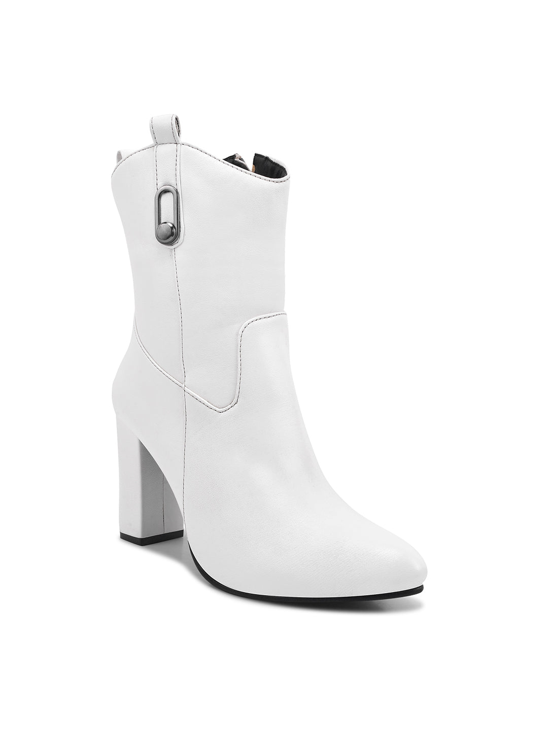 Women Block Heels Casual Boots