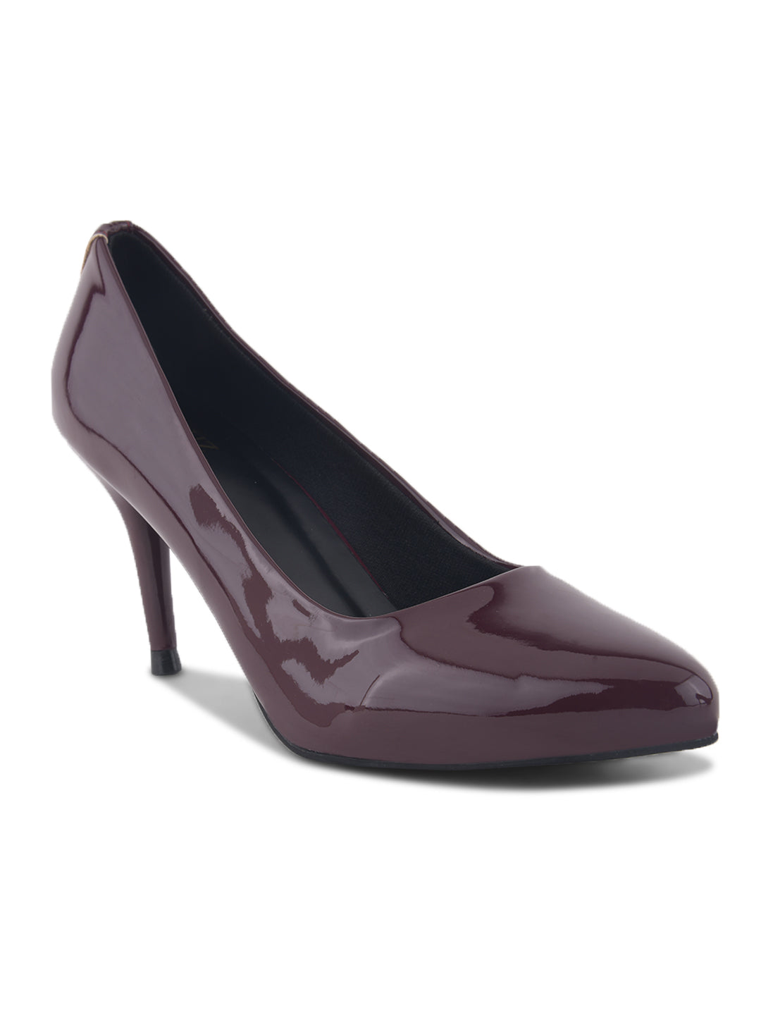 Wine Classic Patent Stiletto Heel Pumps