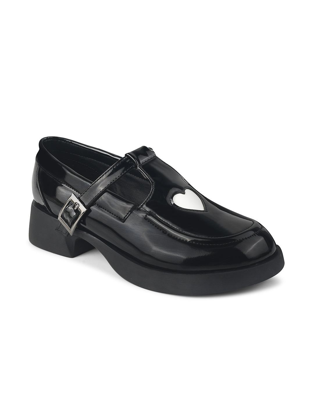 Heart Embellished Loafers