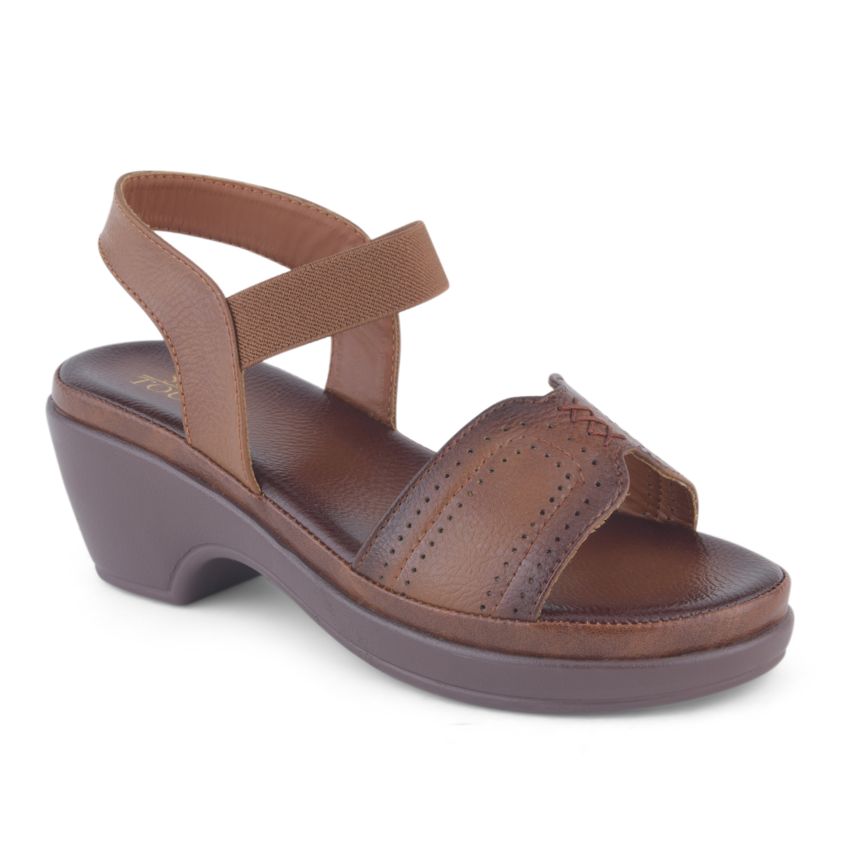 Women Vegan Leather Block Heels