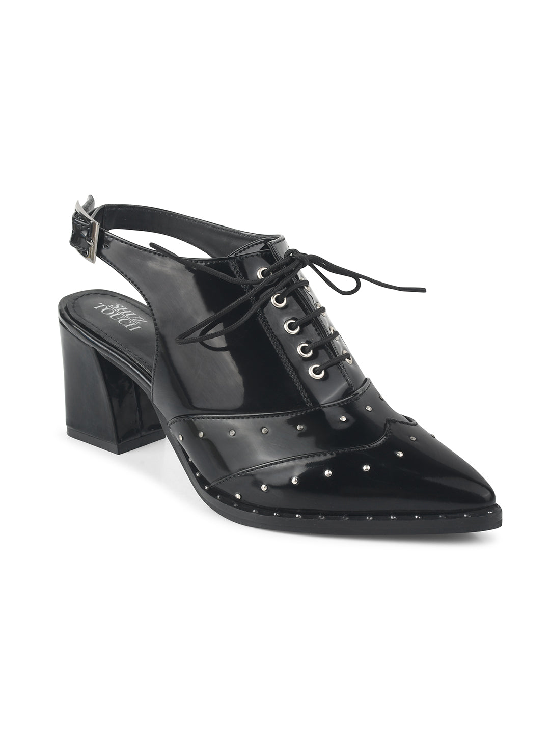 Black Block Heel Shoe