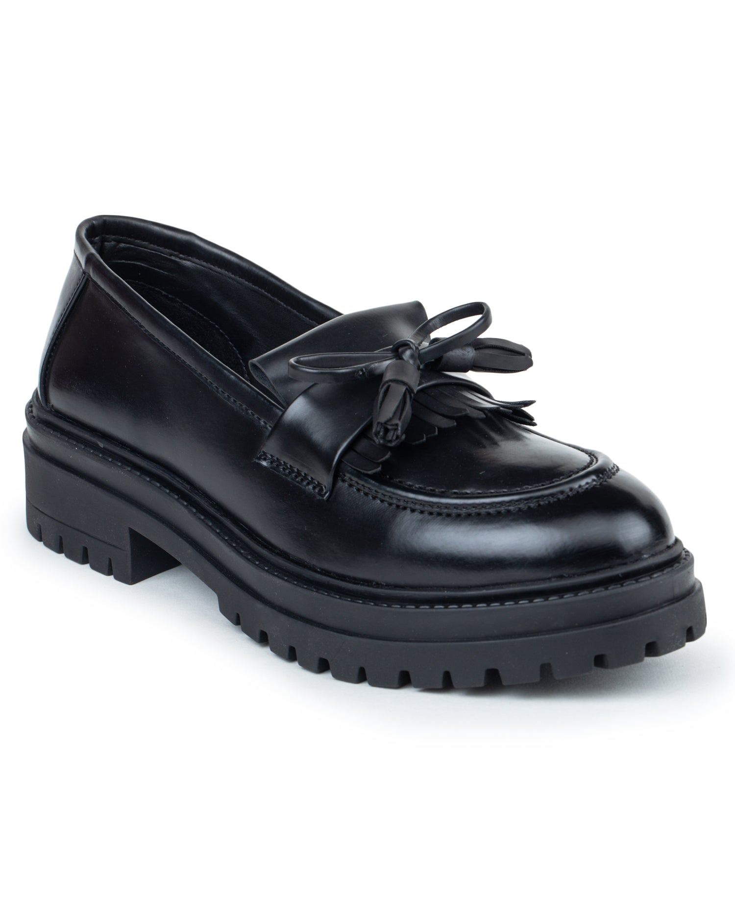 Women Heeled Tassel Loafers
