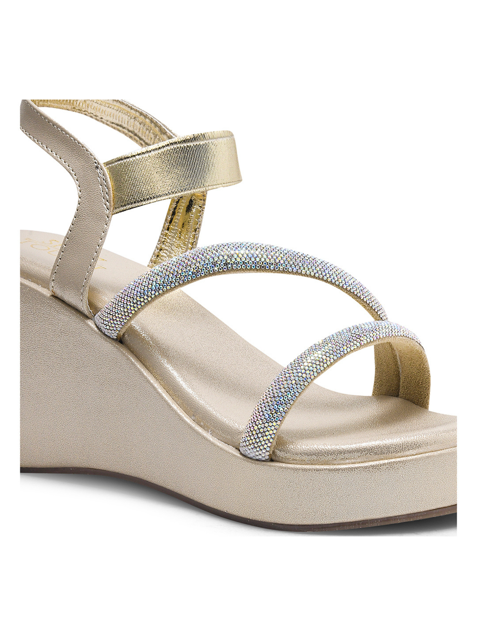 Women PU Party Wedge Heels