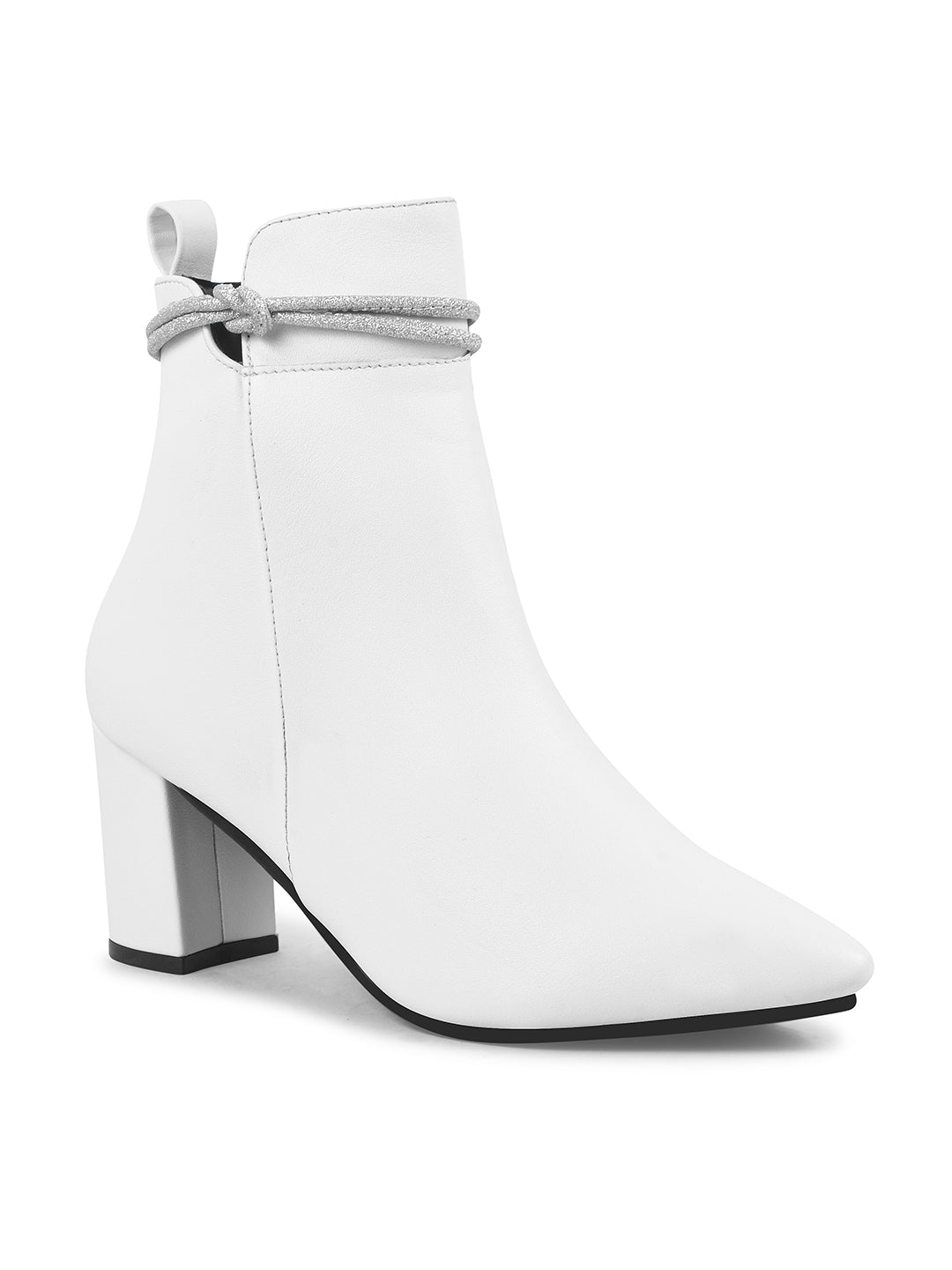 Embellished Block Heel Boots