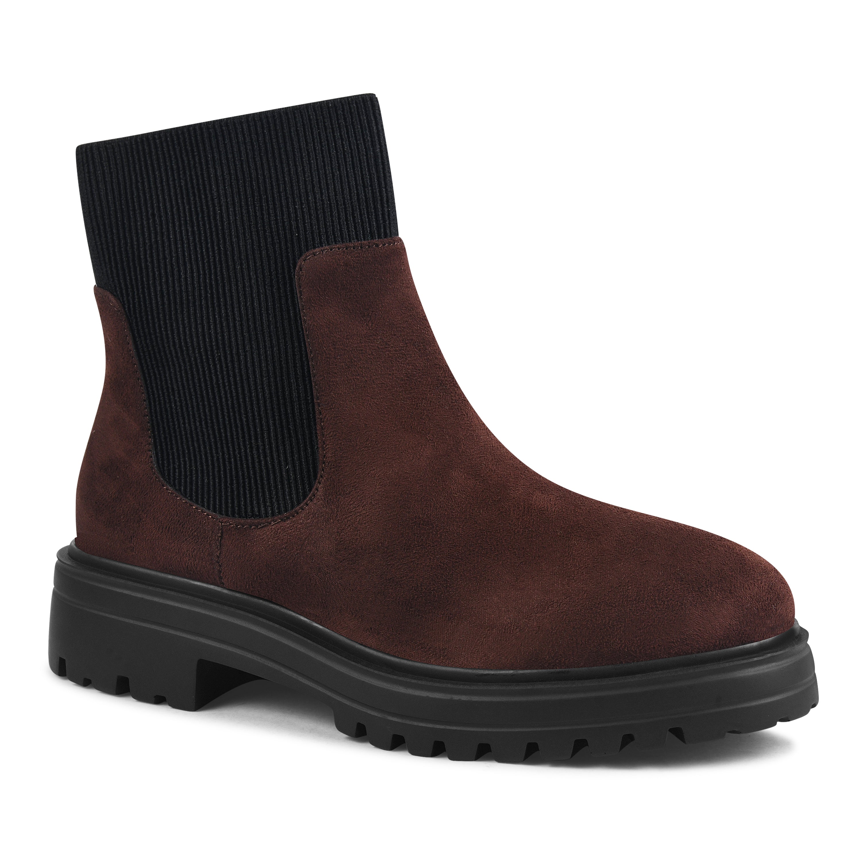 Women Solid Brown Chelsea Boots