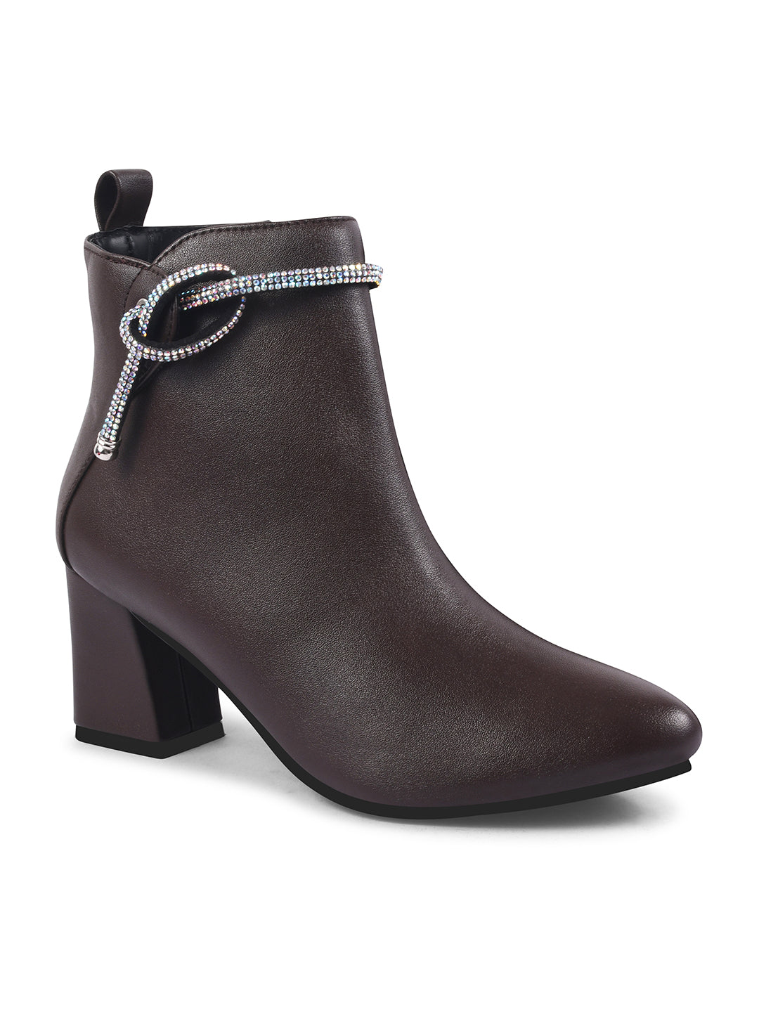 Chain Detail Embellished Boots