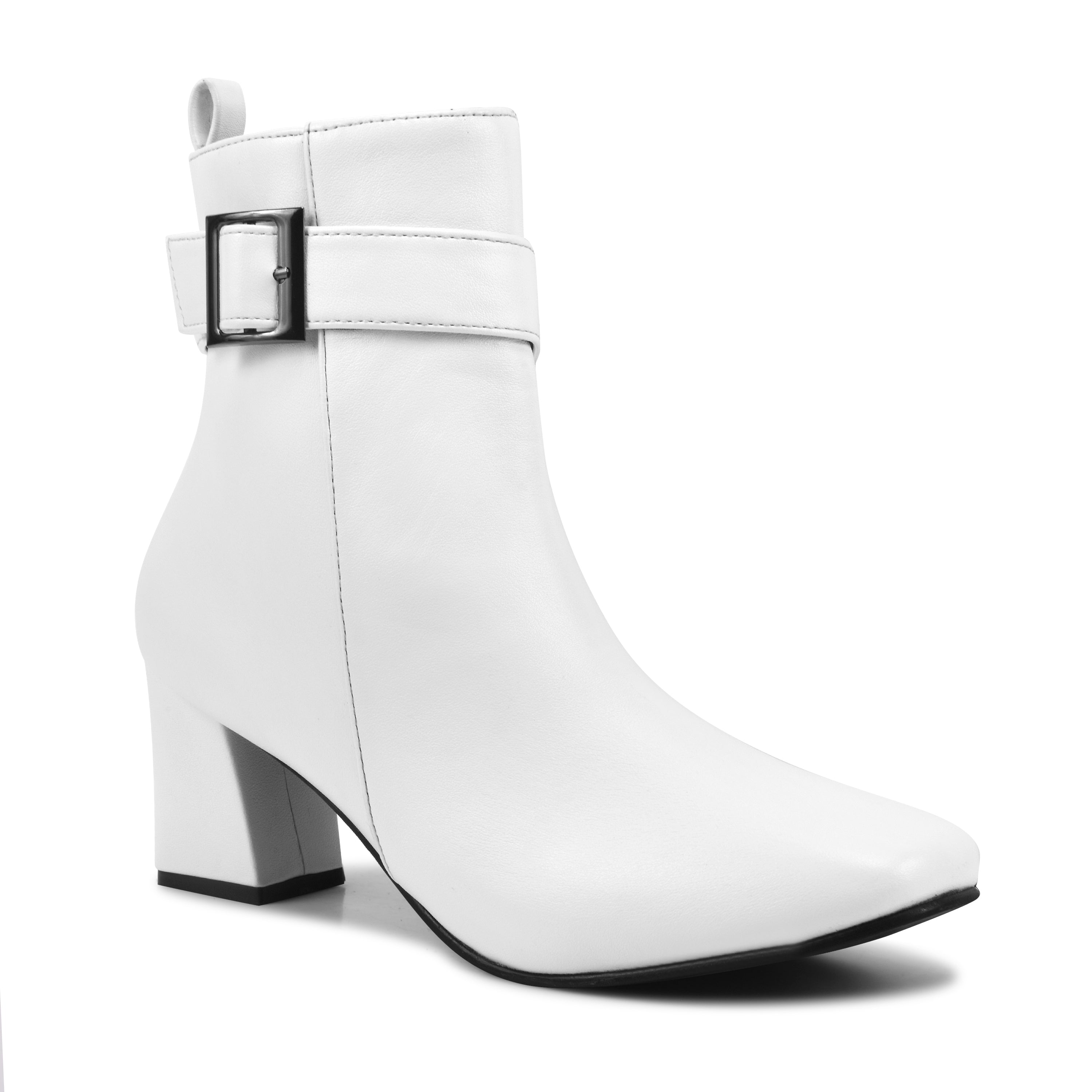 Women Mid Calf Block Heel Regular Casual Boots