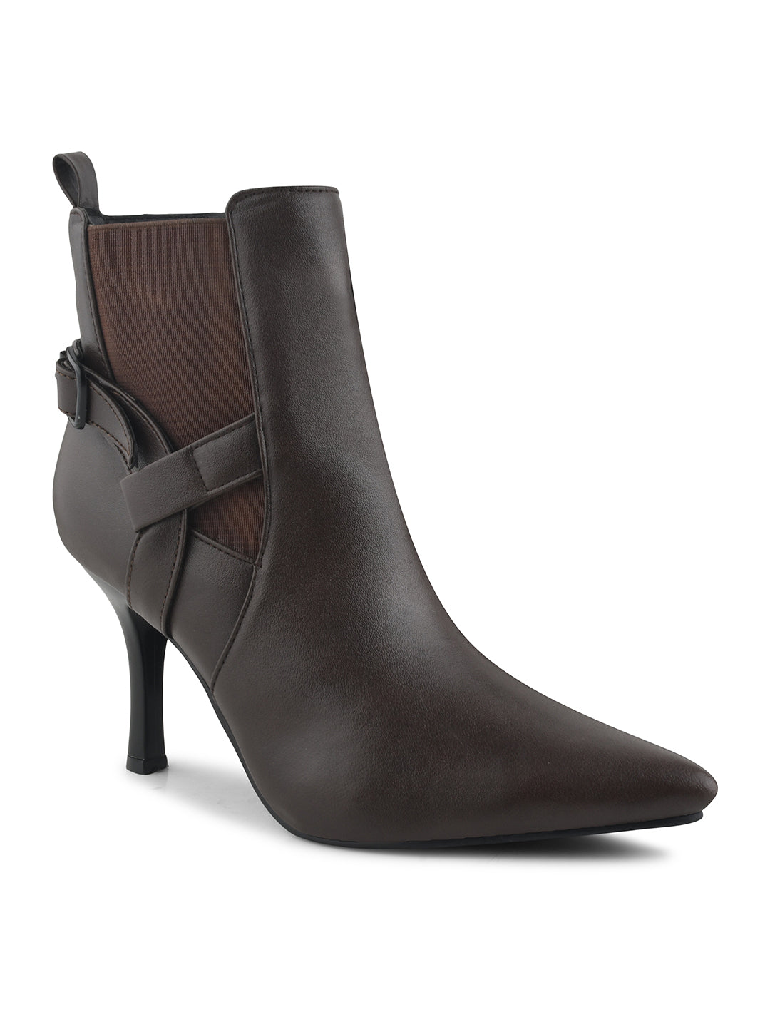 Pointed Toe High Top Slim Stiletto Heeled Casual Boots