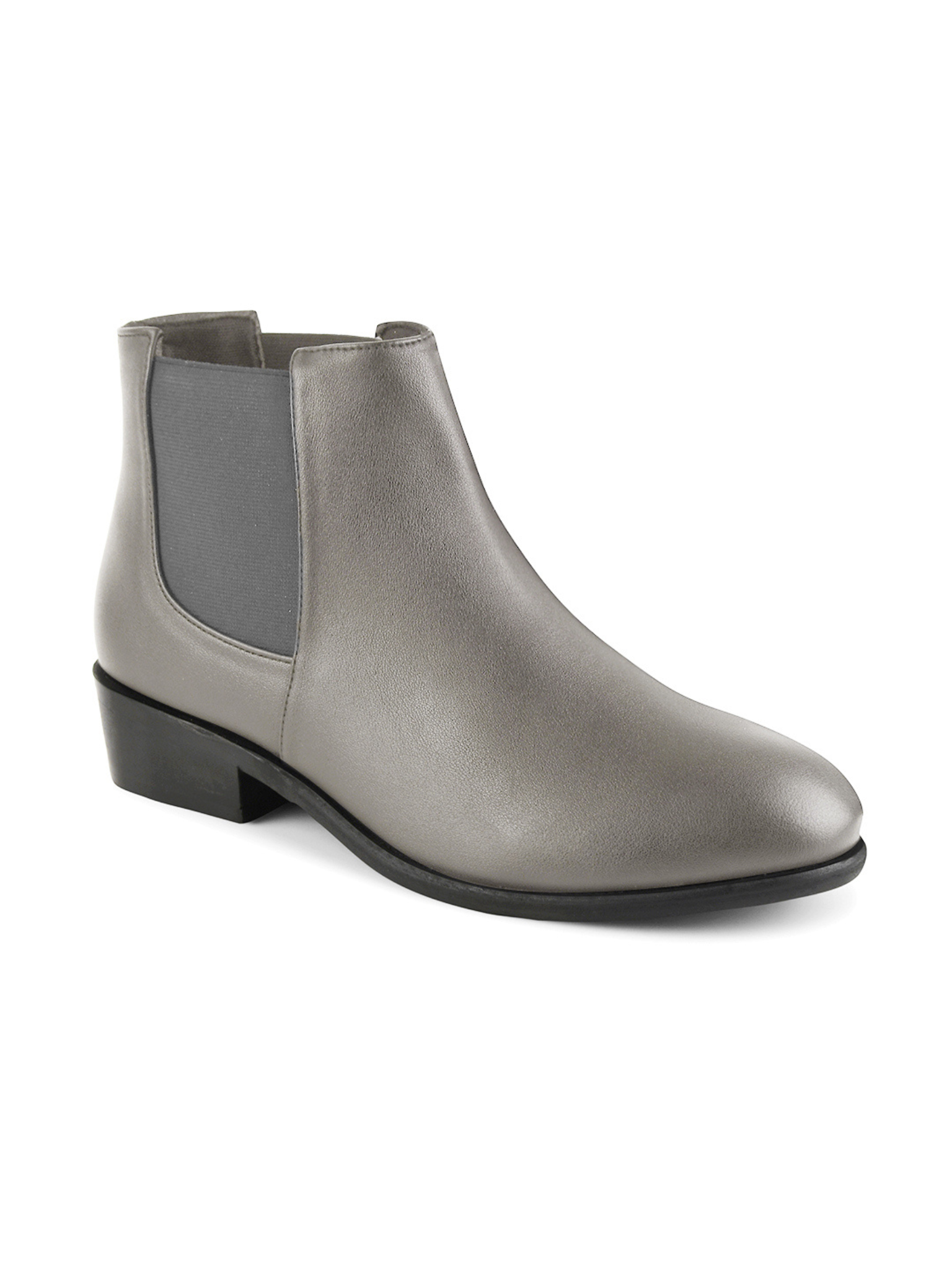 Women Block-Heeled Mid-Top Chelsea Boots