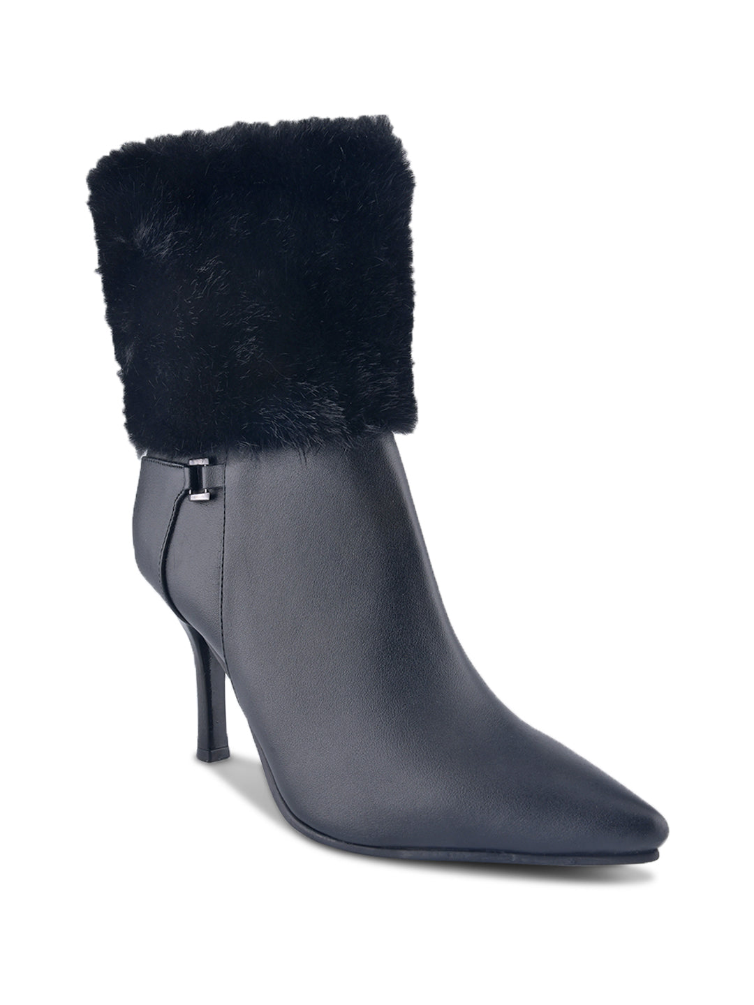 Women Faux Fur Cuff Casual Boots