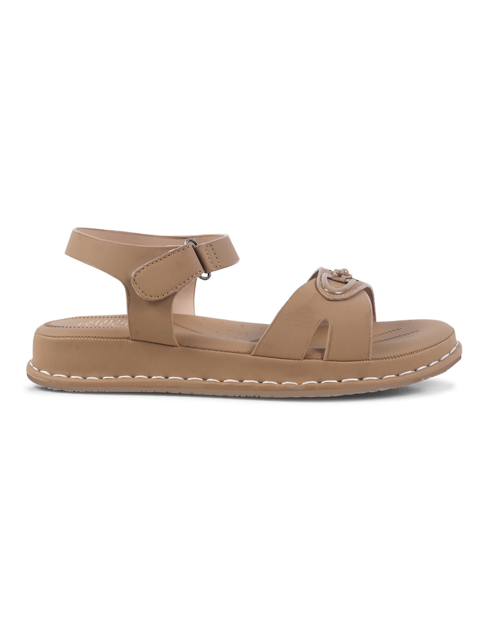 Women Beige Comfort Sandals