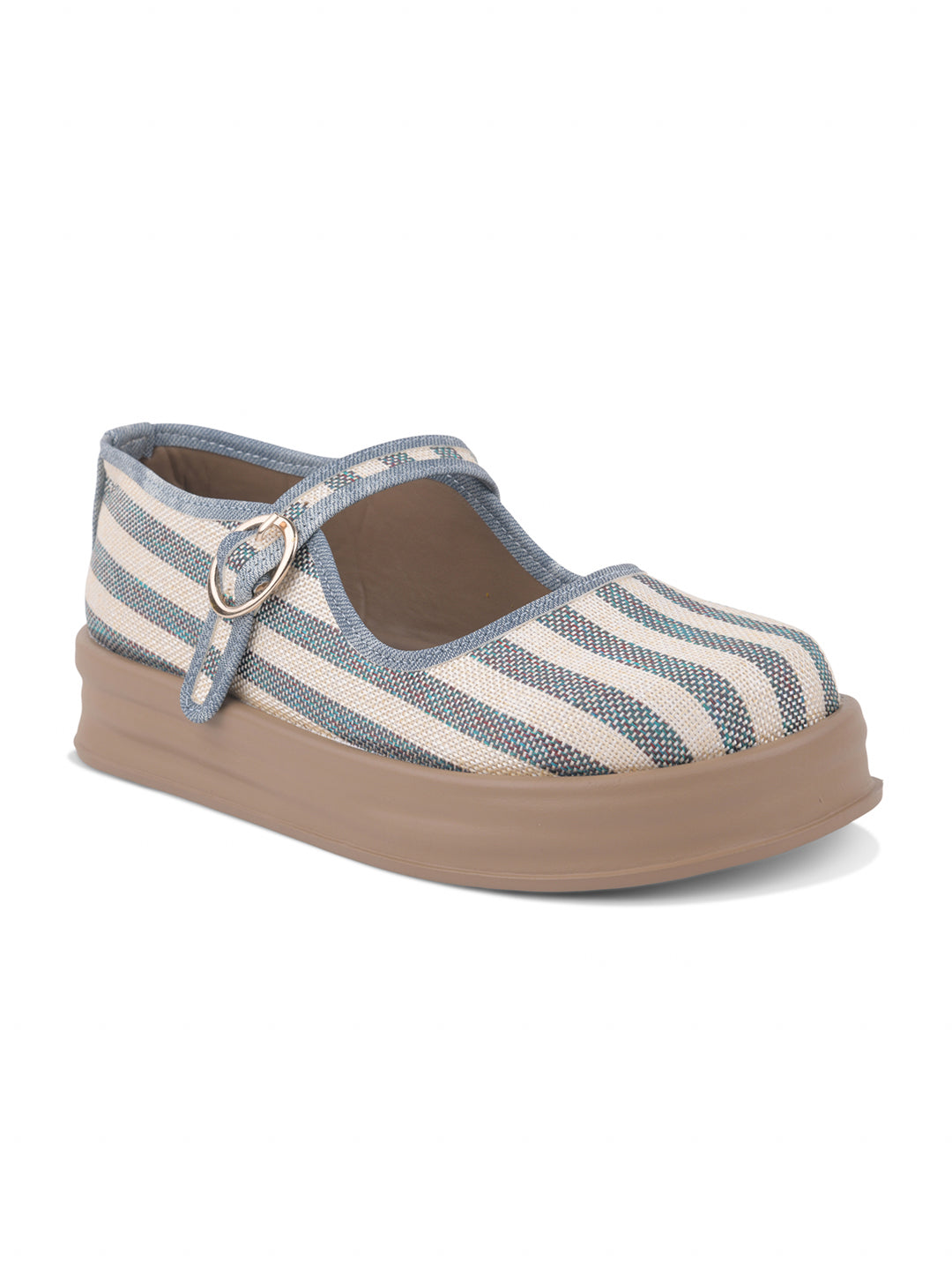 Stripe Mary Jane Shoes