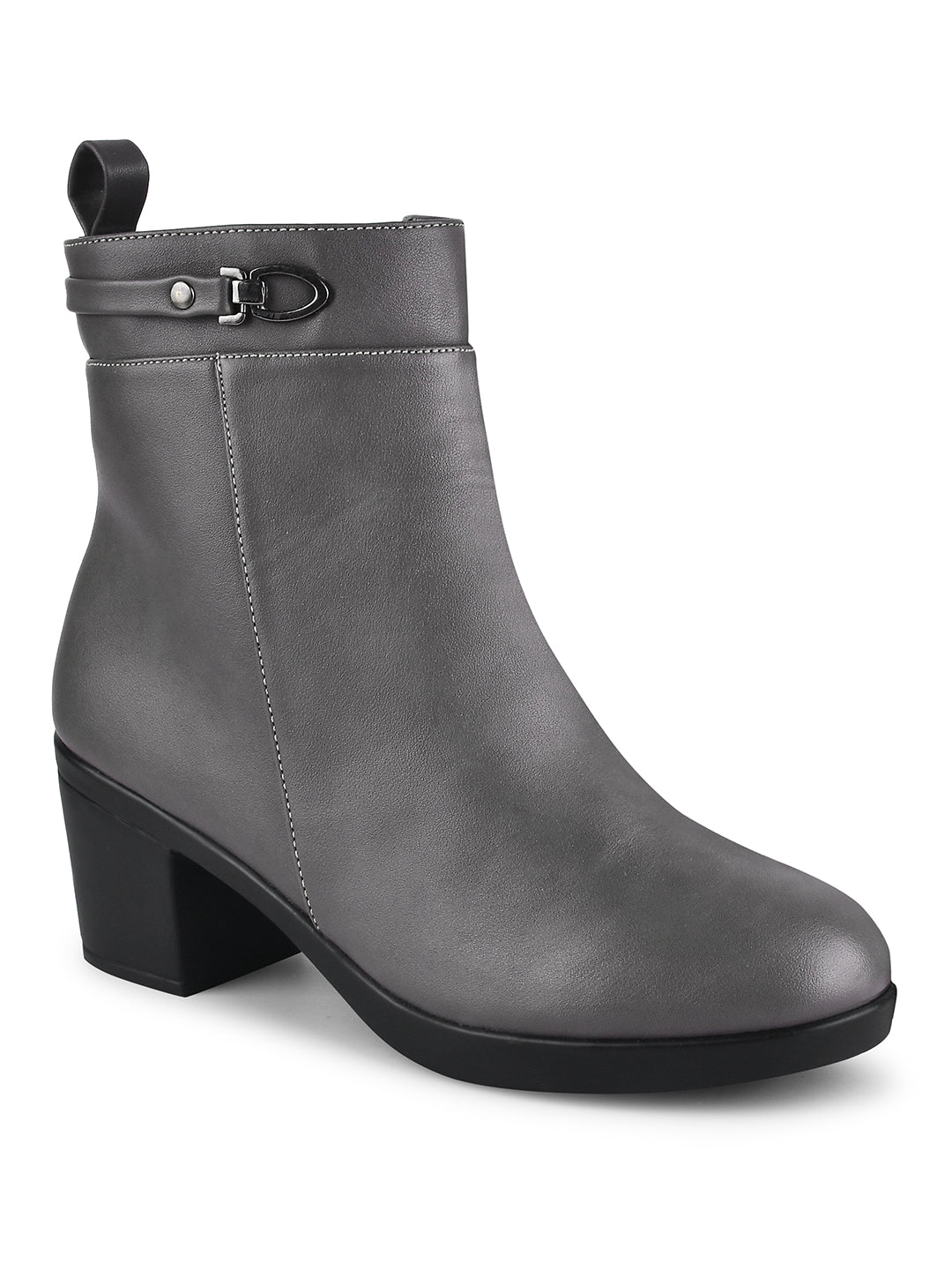 Black Block Heel Ankle Boots
