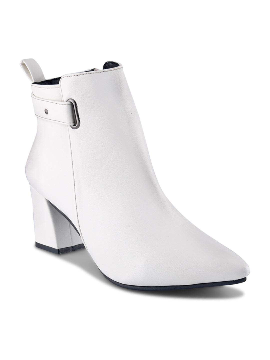 Women Buckle Strap Casual Boots