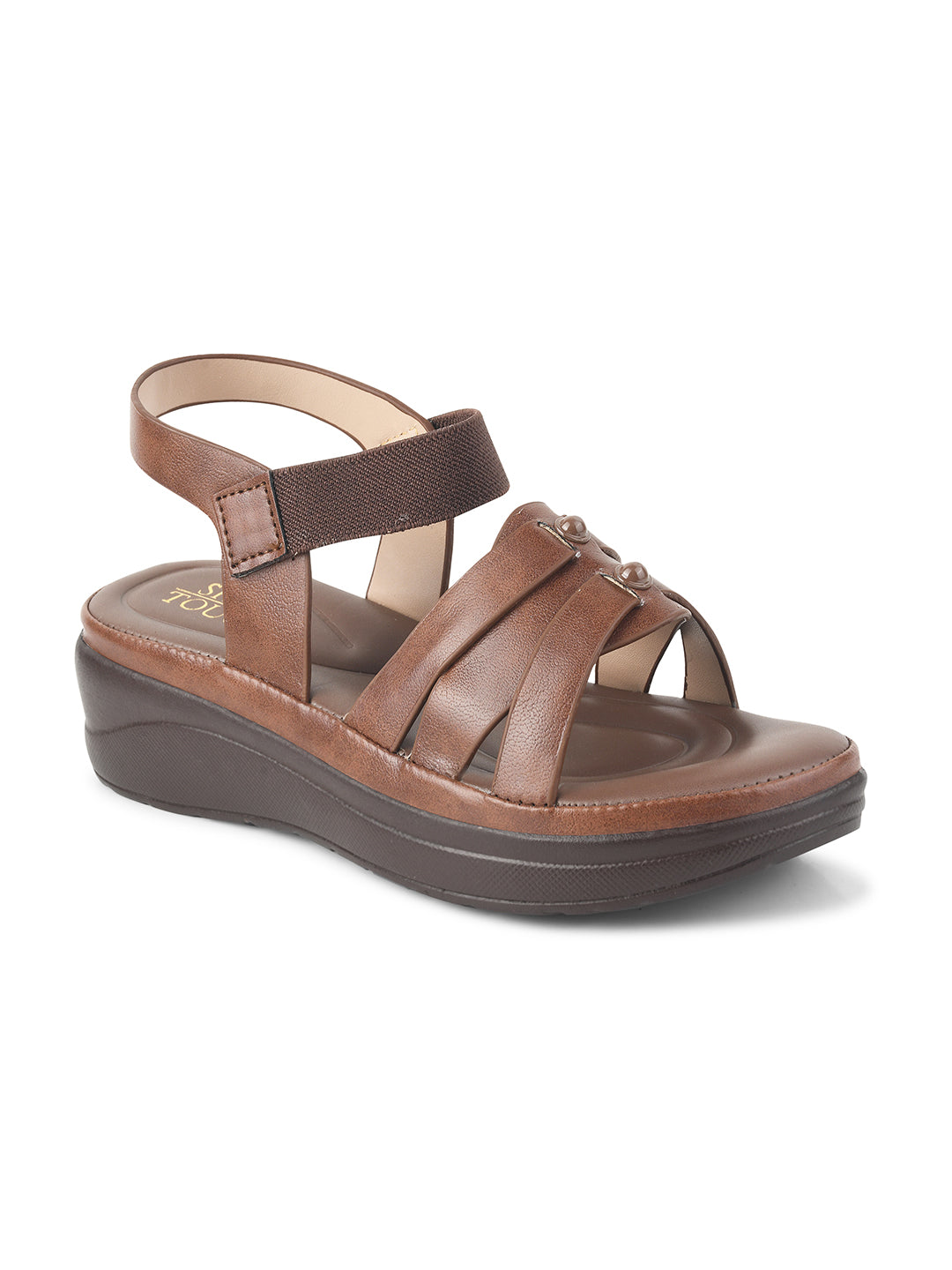 Open Toe Flatform Comfort Sandal