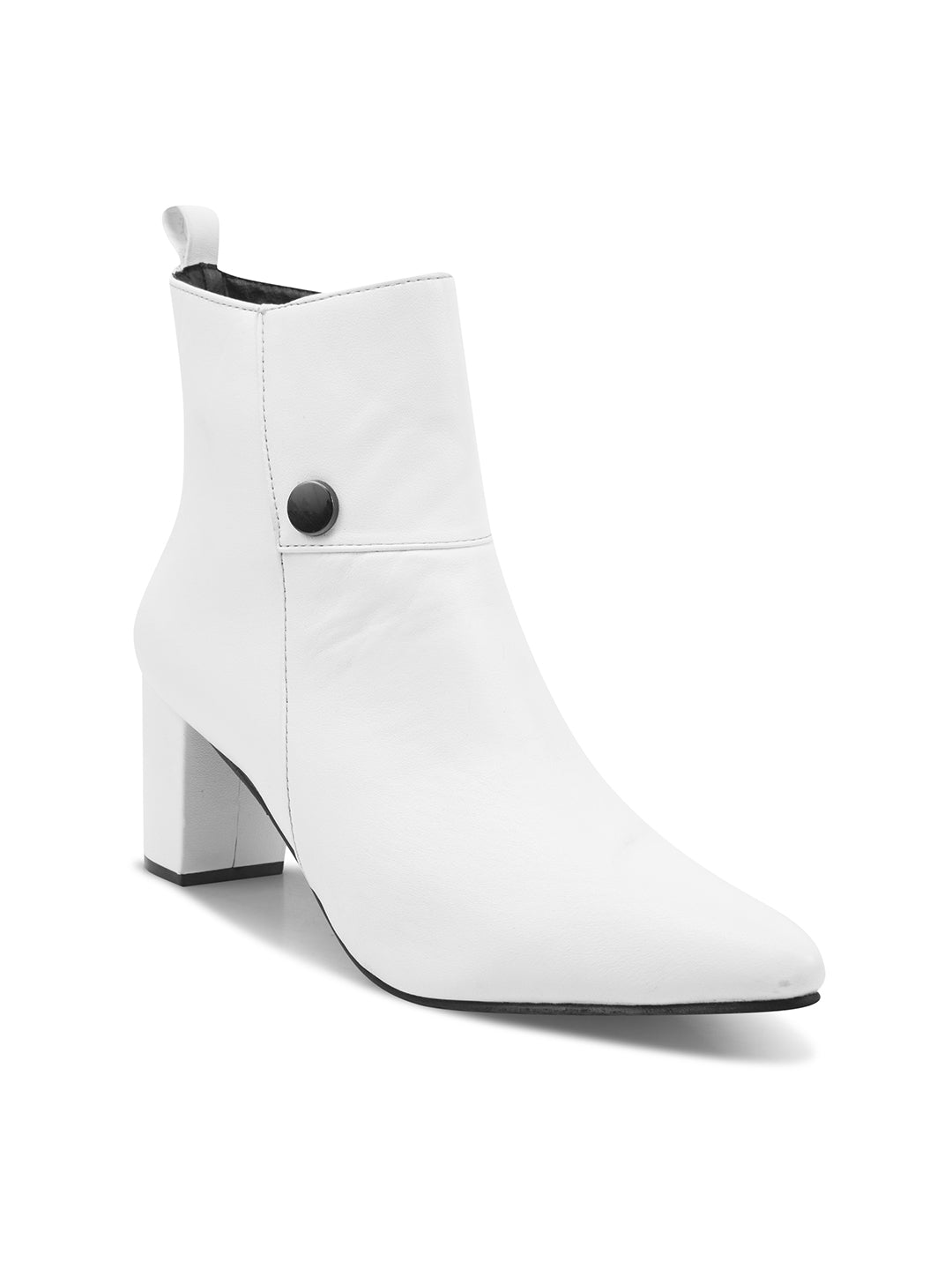 Black Block Heel Casual Boots