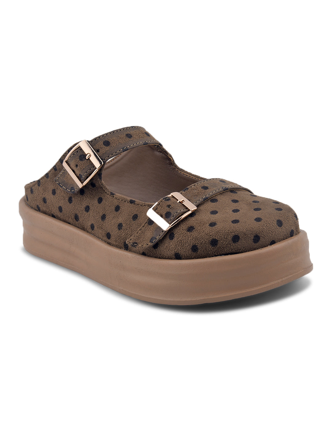 Polka Dot Platform Mary Jane Mules