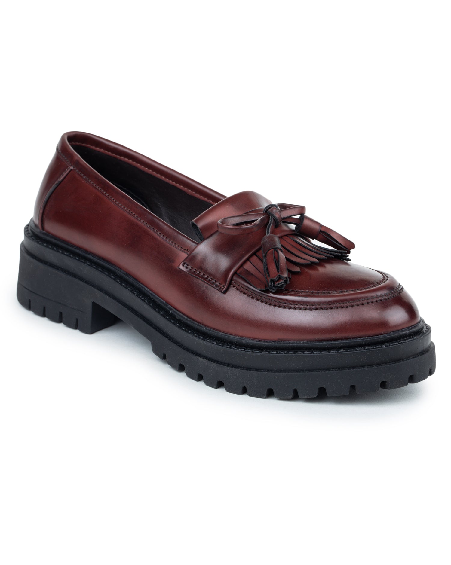 Women Heeled Tassel Loafers
