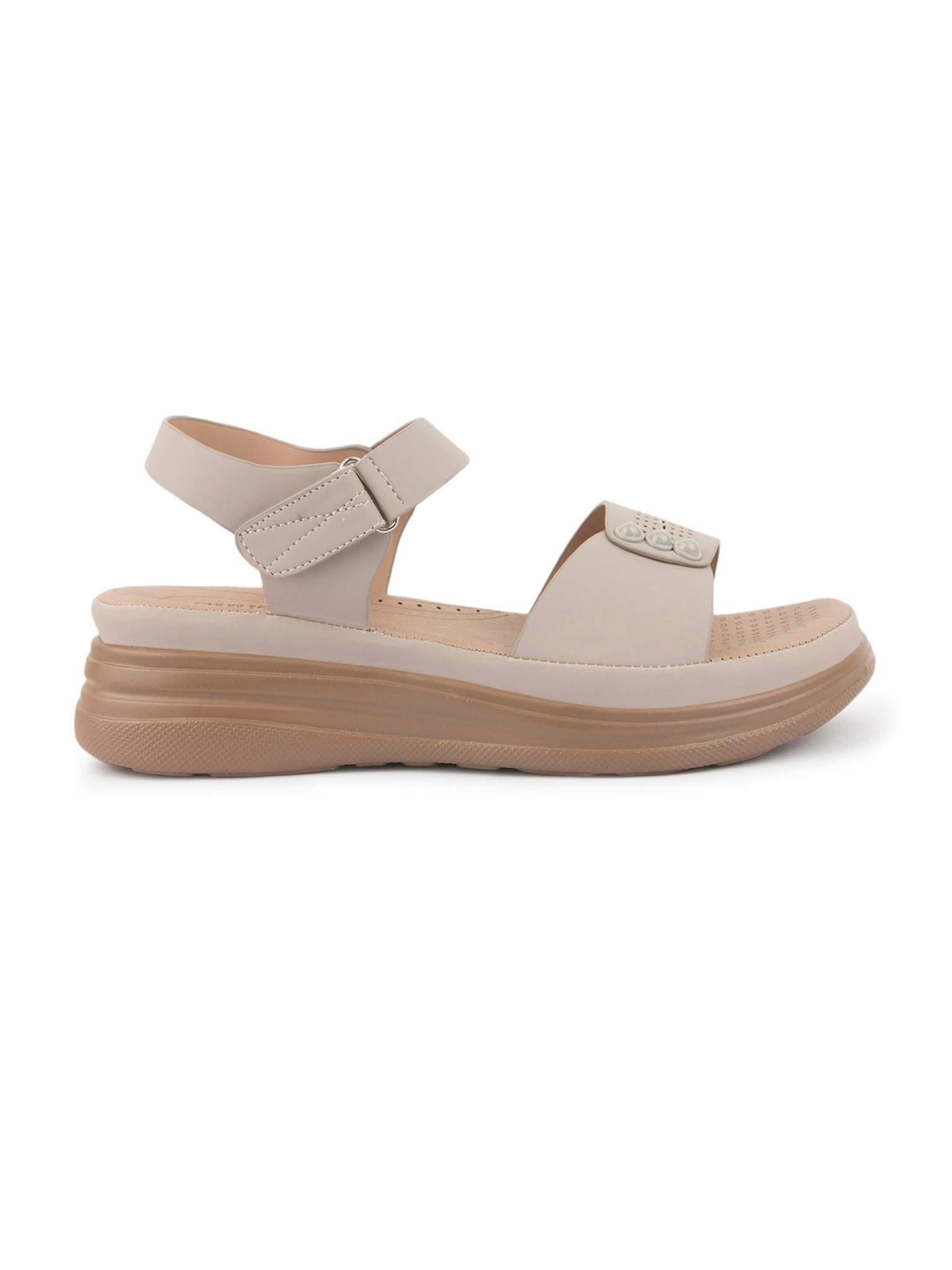 Women Khaki Comfort Sandals