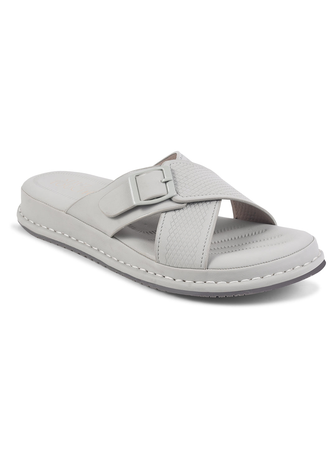 Women Black Slip On Wedge Sandals