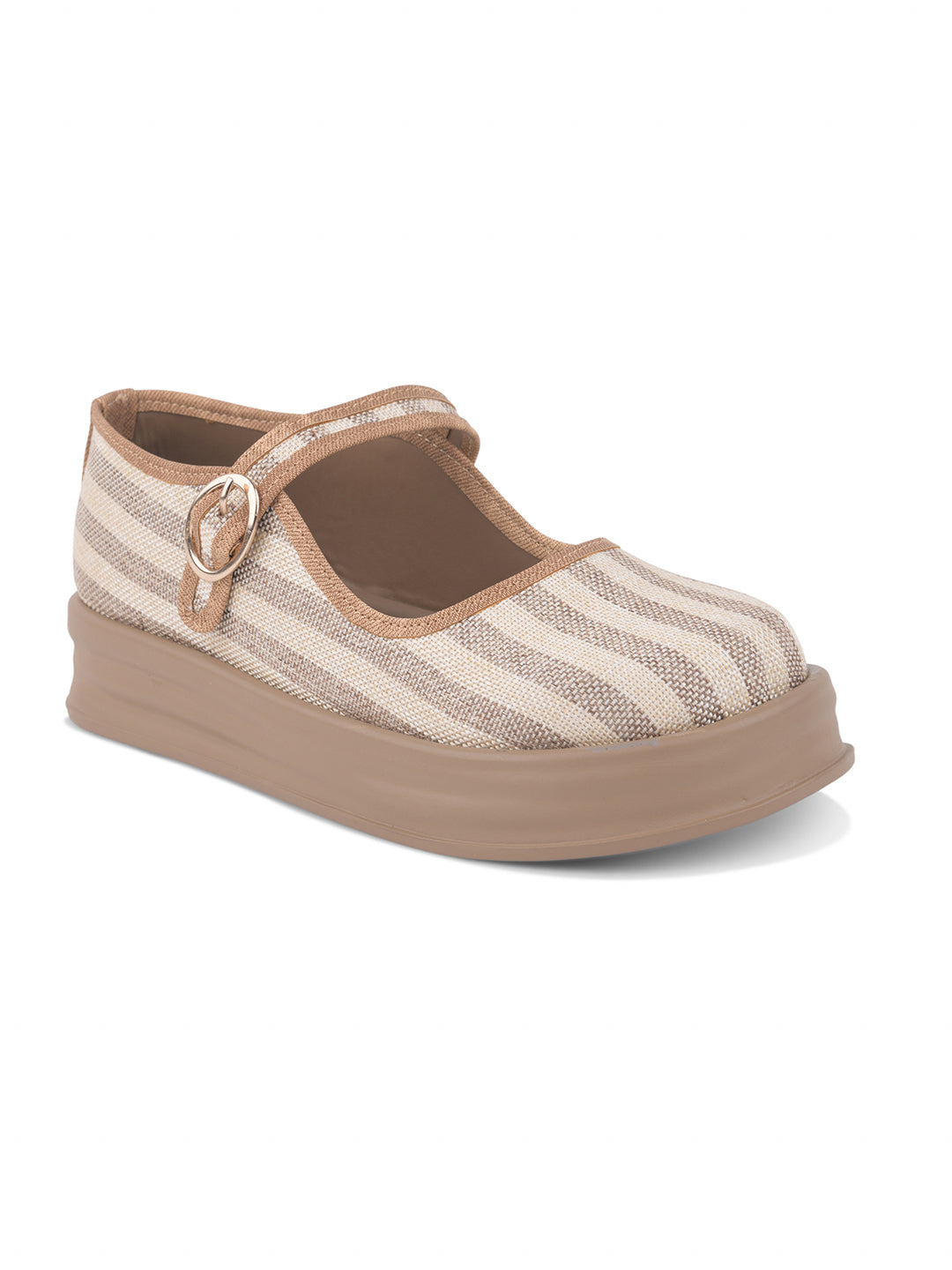 Stripe Mary Jane Shoes