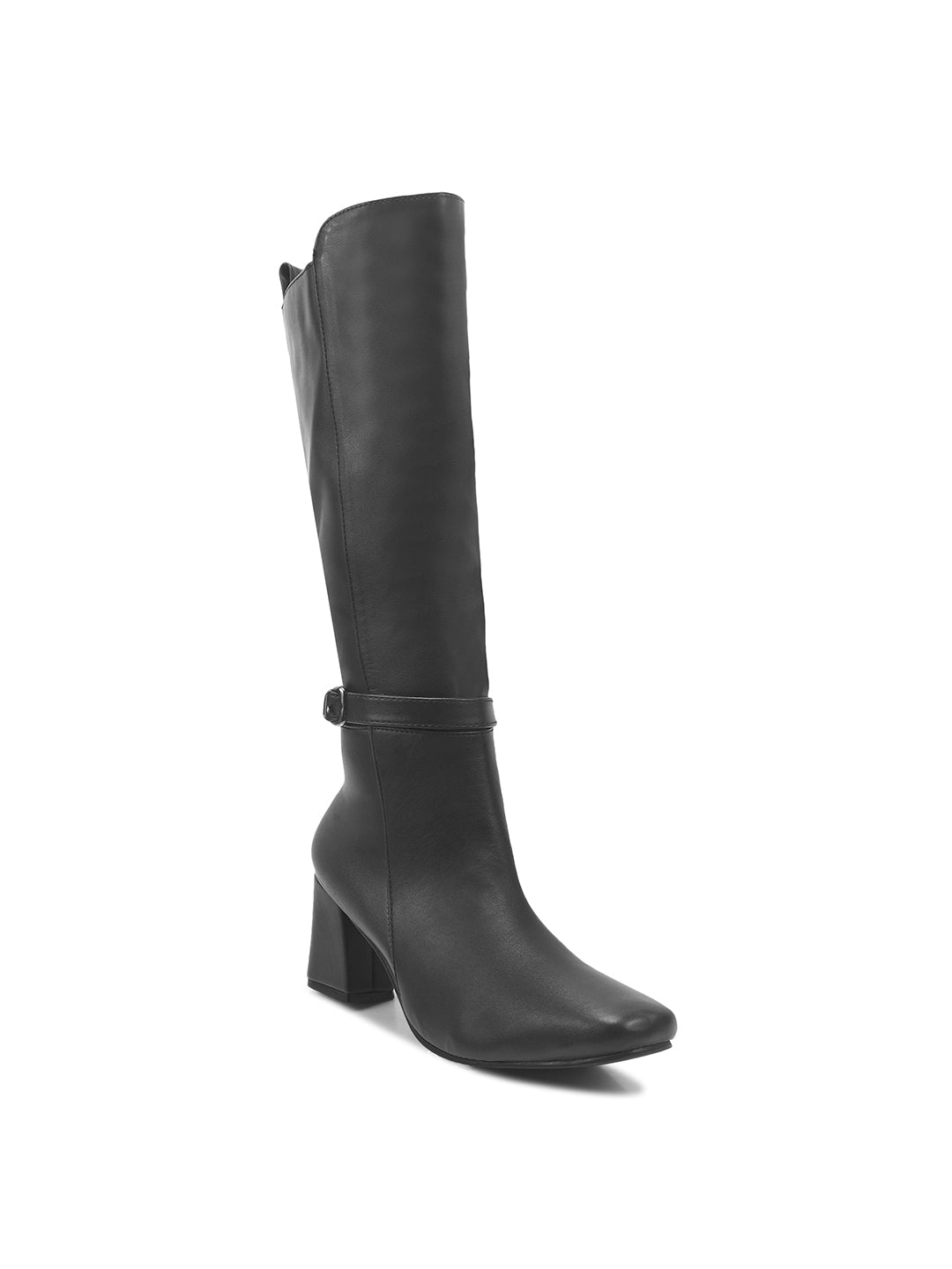 Calf-Length Block Heel Boots for Women