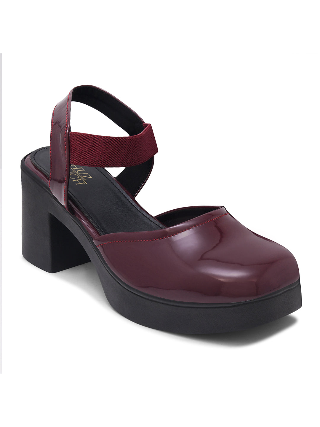 Women Glossy Block Heels
