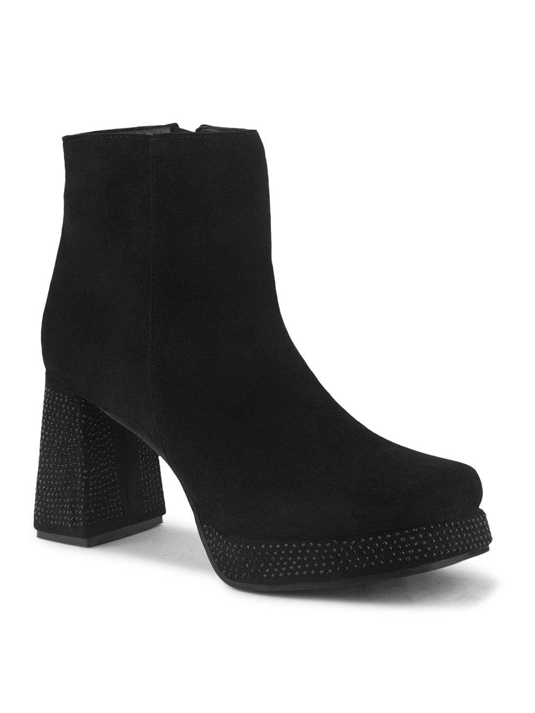 Women Midnight Spark Swarovski Block Casual Boots