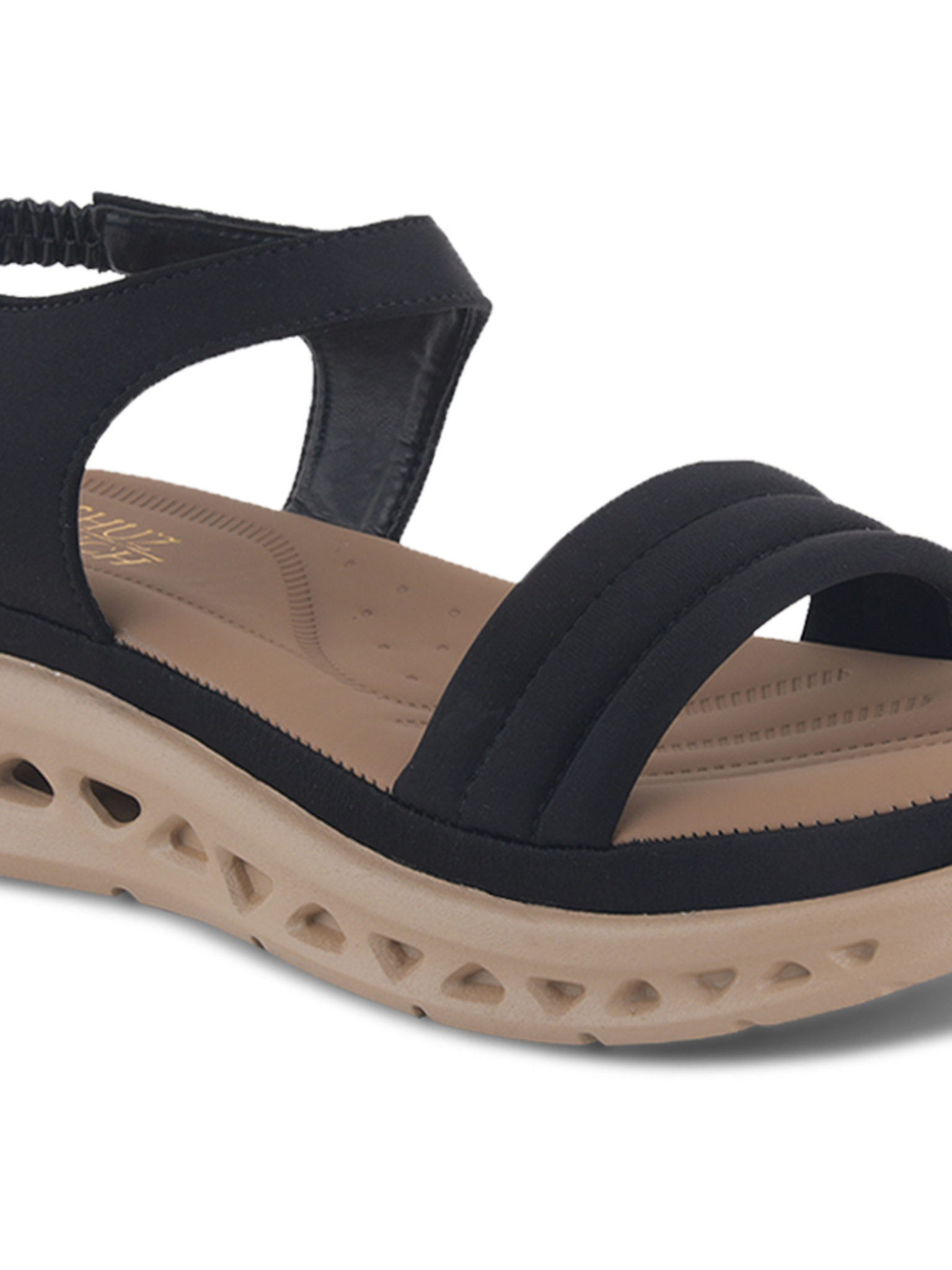 Cloud Cushion Black Comfort Sandals