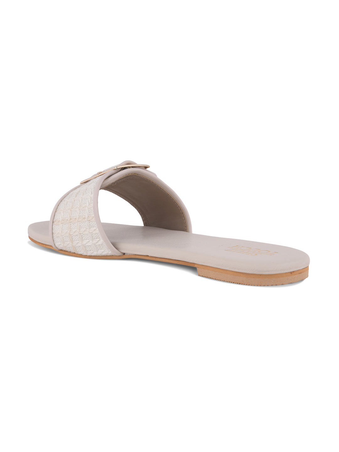 Luxe Weave Open-Toe Flats