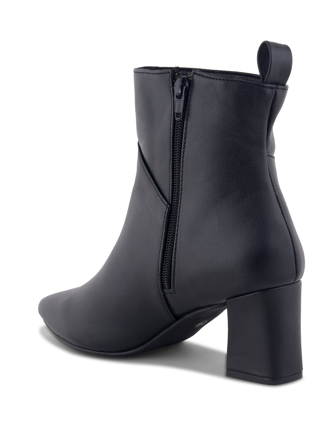 Chic Pointed Toe Block Heel Ankle Casual Boots