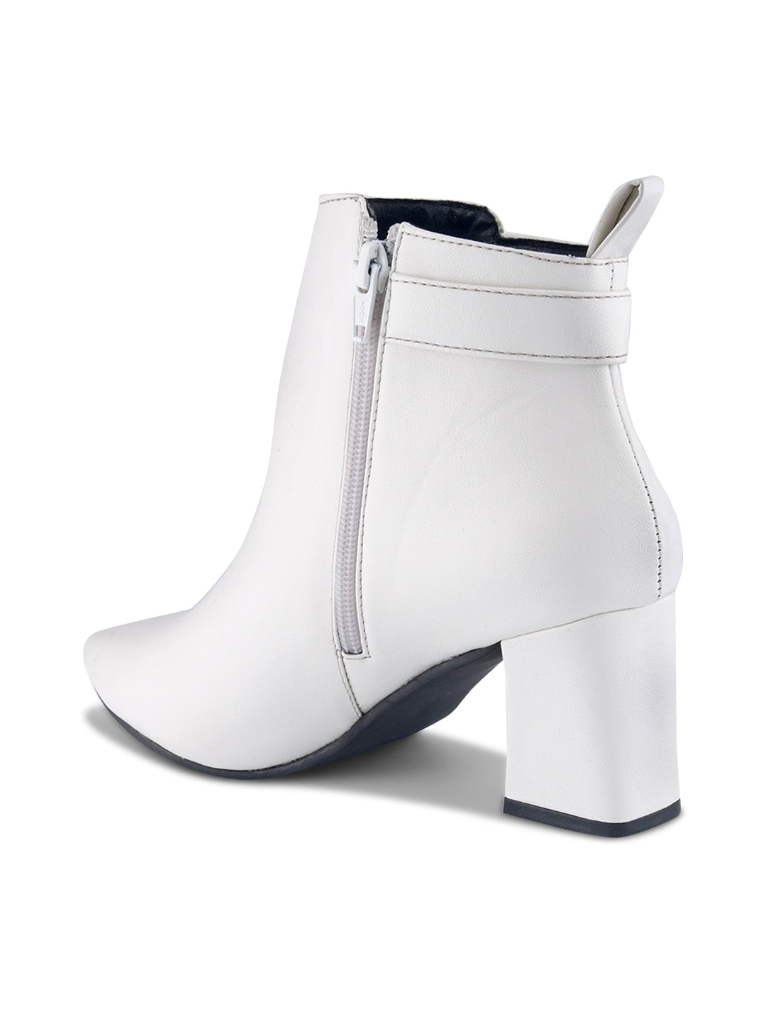 Women Buckle Strap Casual Boots