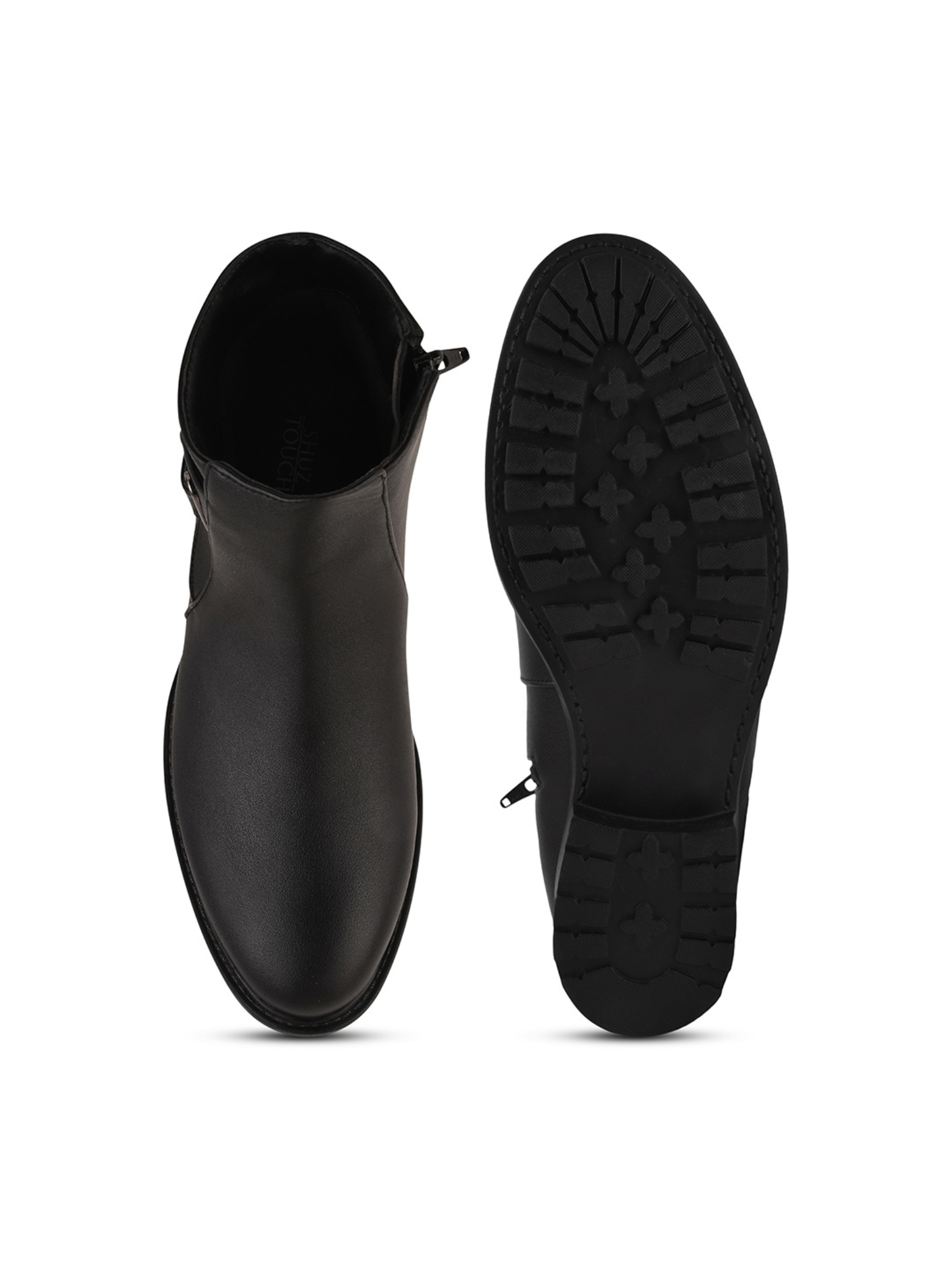 Women Buckled Block-Heeled Regular Boots