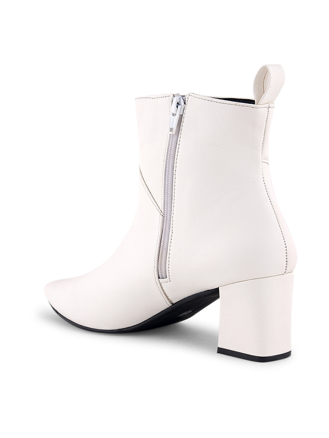 Chic Pointed Toe Block Heel Ankle Casual Boots