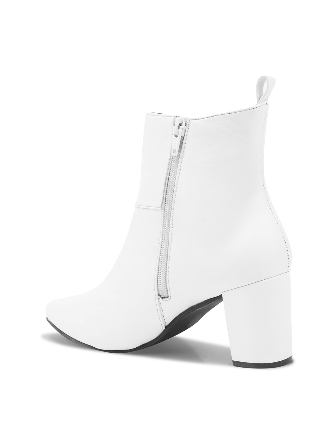Black Block Heel Casual Boots