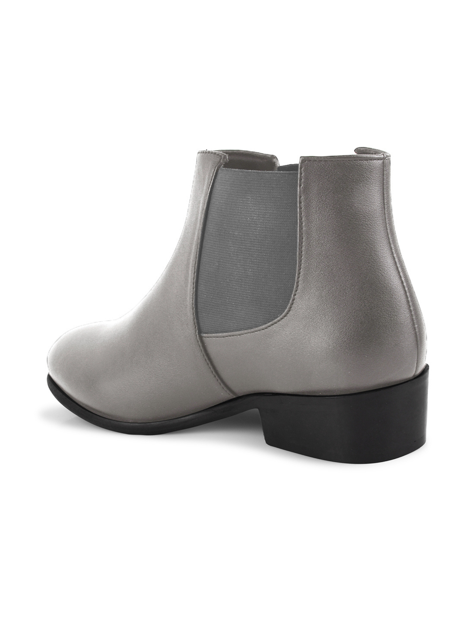 Women Block-Heeled Mid-Top Chelsea Boots