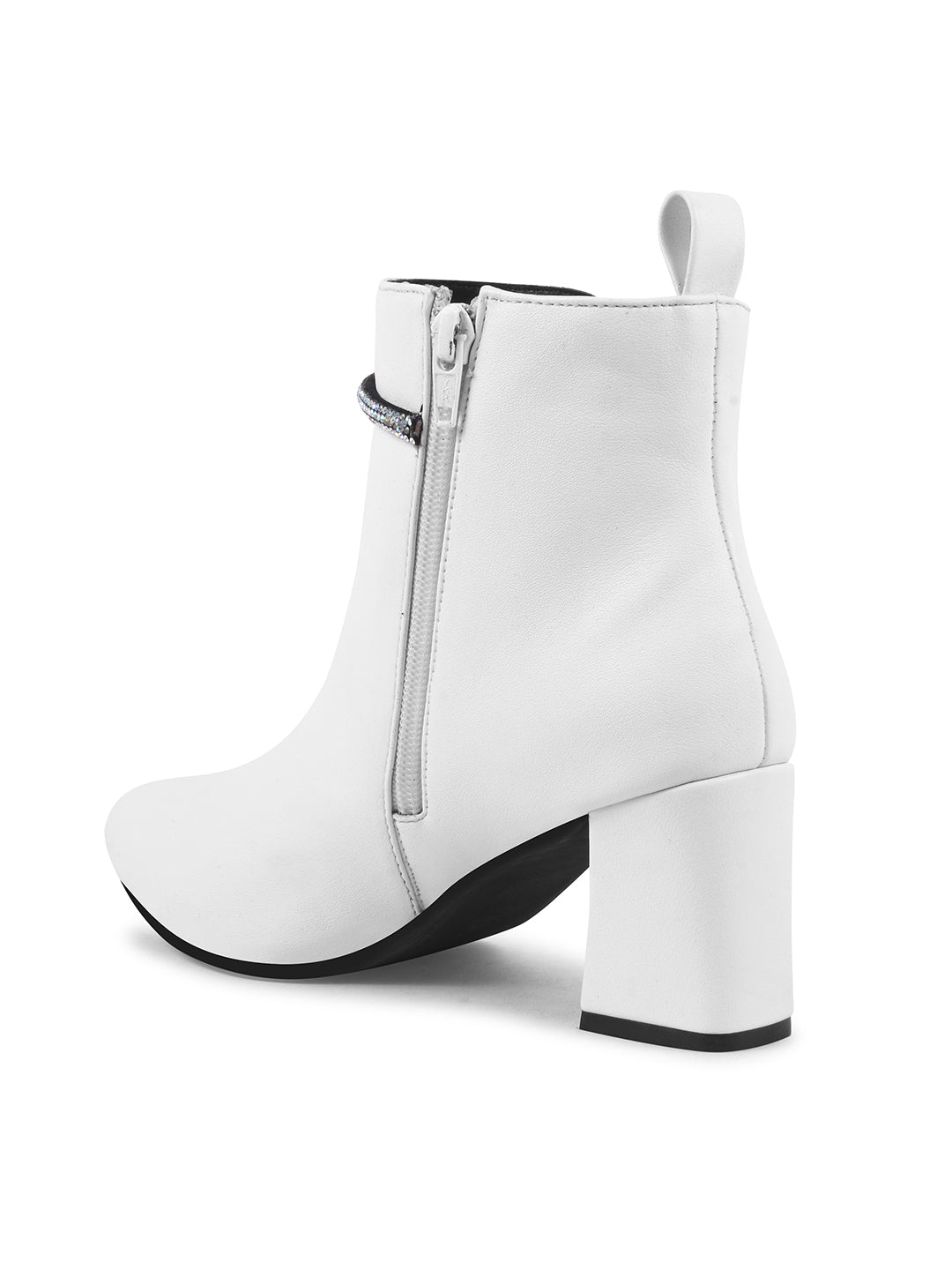 Chain Detail Embellished Boots