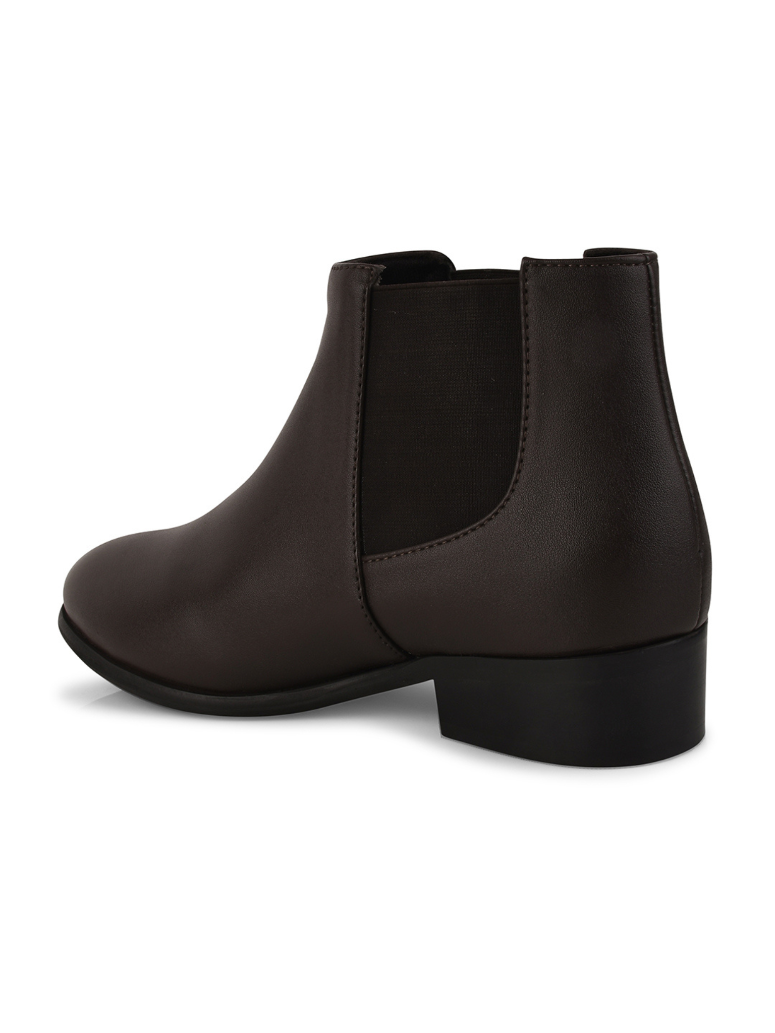 Women Block-Heeled Mid-Top Chelsea Boots