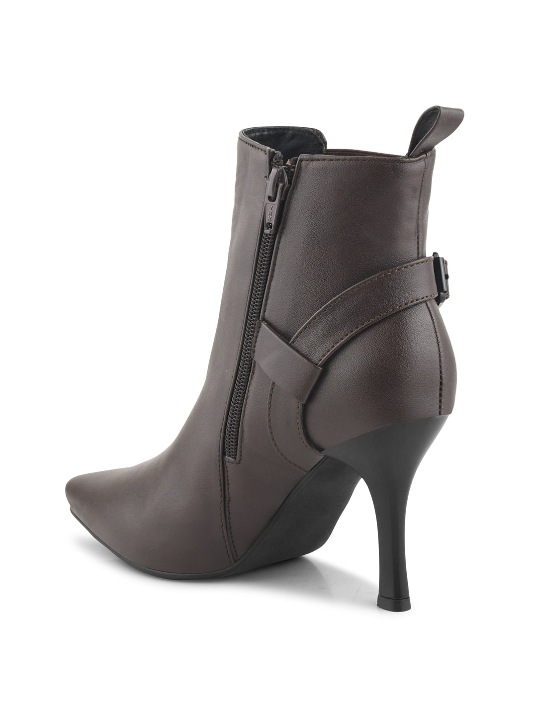 Pointed Toe High Top Slim Stiletto Heeled Casual Boots