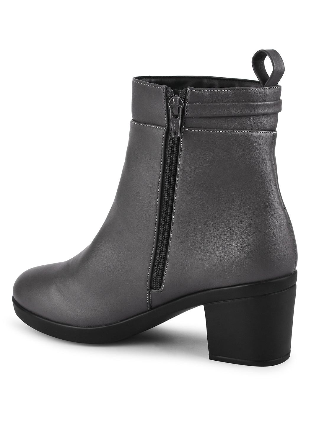 Black Block Heel Ankle Boots