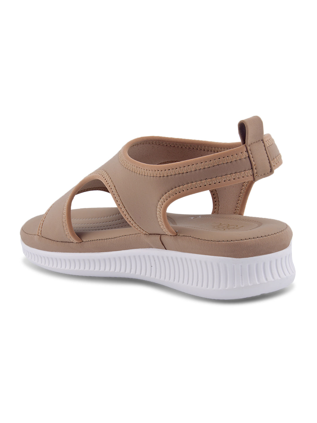 Women Brown Open Toe Flats