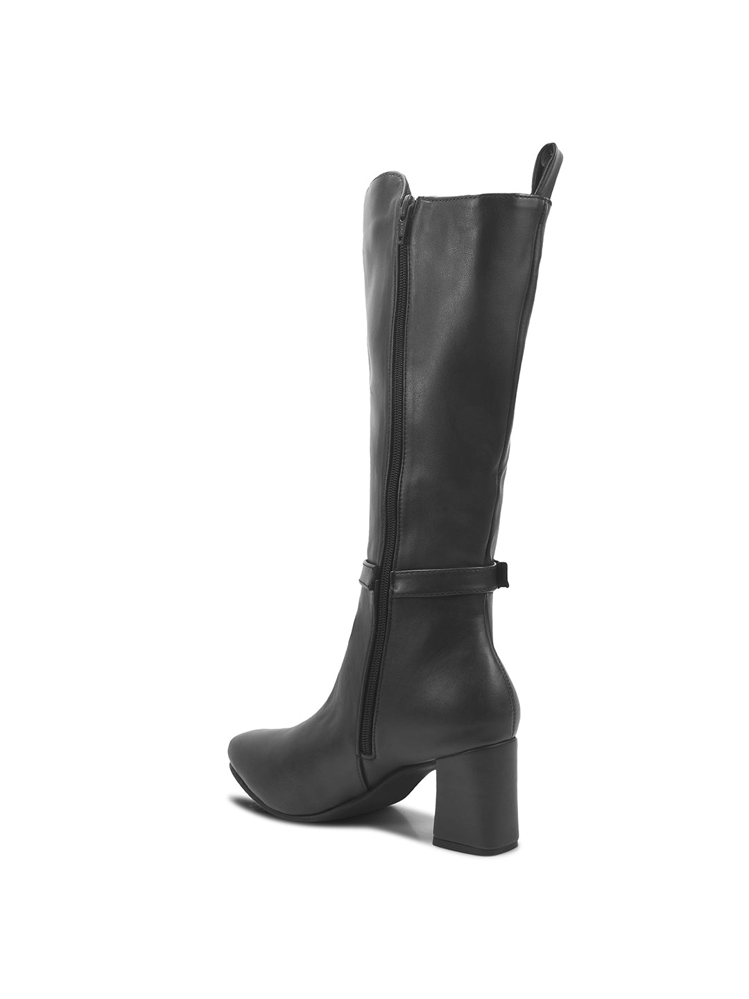 Calf-Length Block Heel Boots for Women