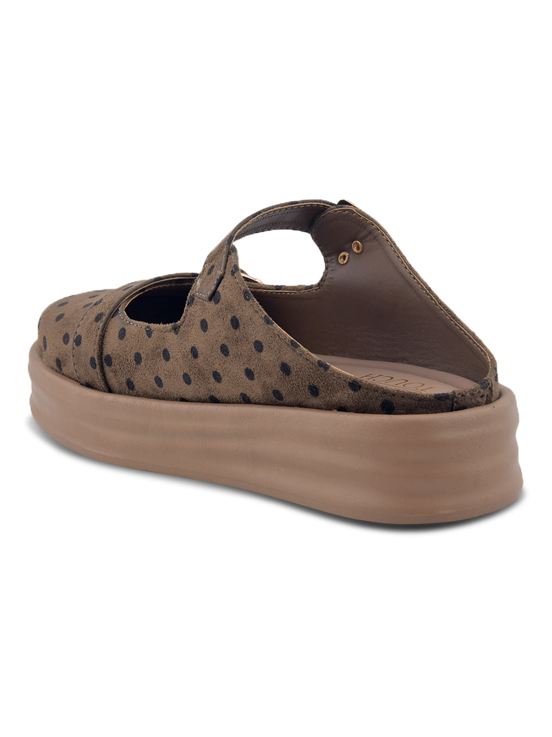 Polka Dot Platform Mary Jane Mules
