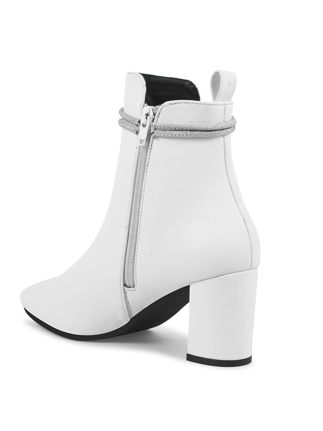 Embellished Block Heel Boots