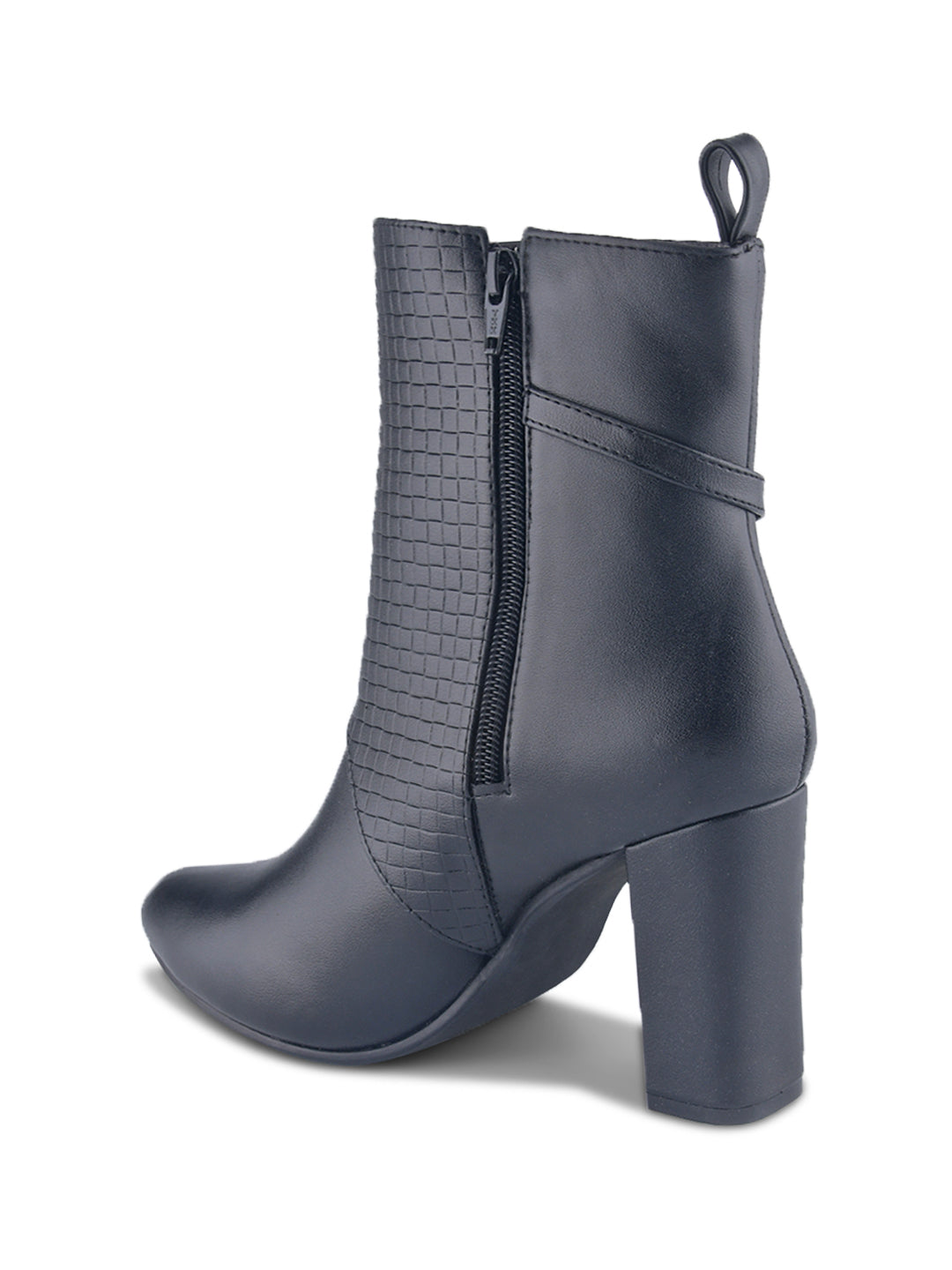Women Croc Panel Casual Boots